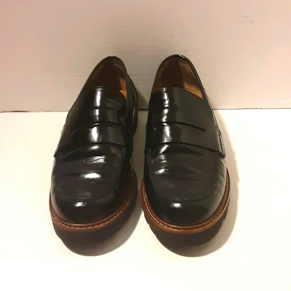 EUC COACH Black Patent Leather Oxfords - Picture 2 of 7